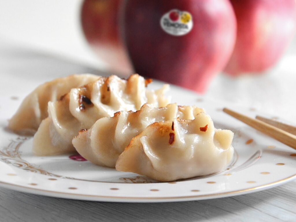 Gyoza di mele Red Delicious e maiale
