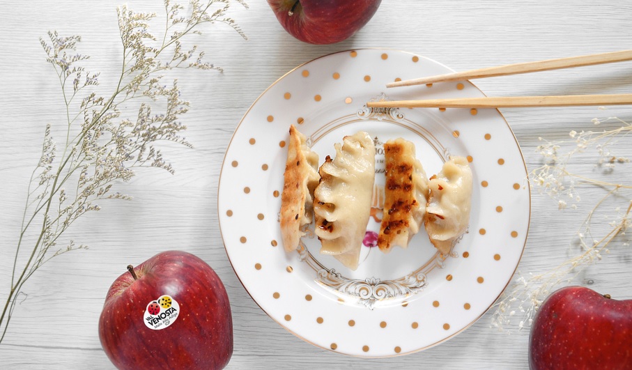 Gyoza di mele Red Delicious e maiale