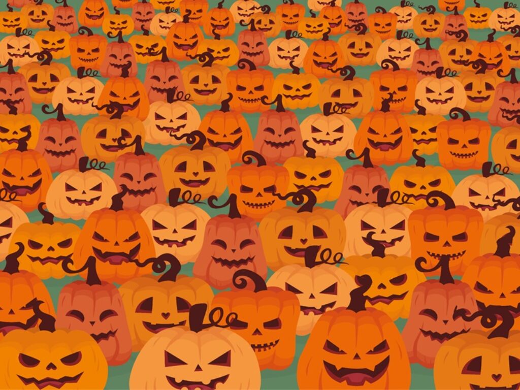 rompicapo di halloween zucca senza naso