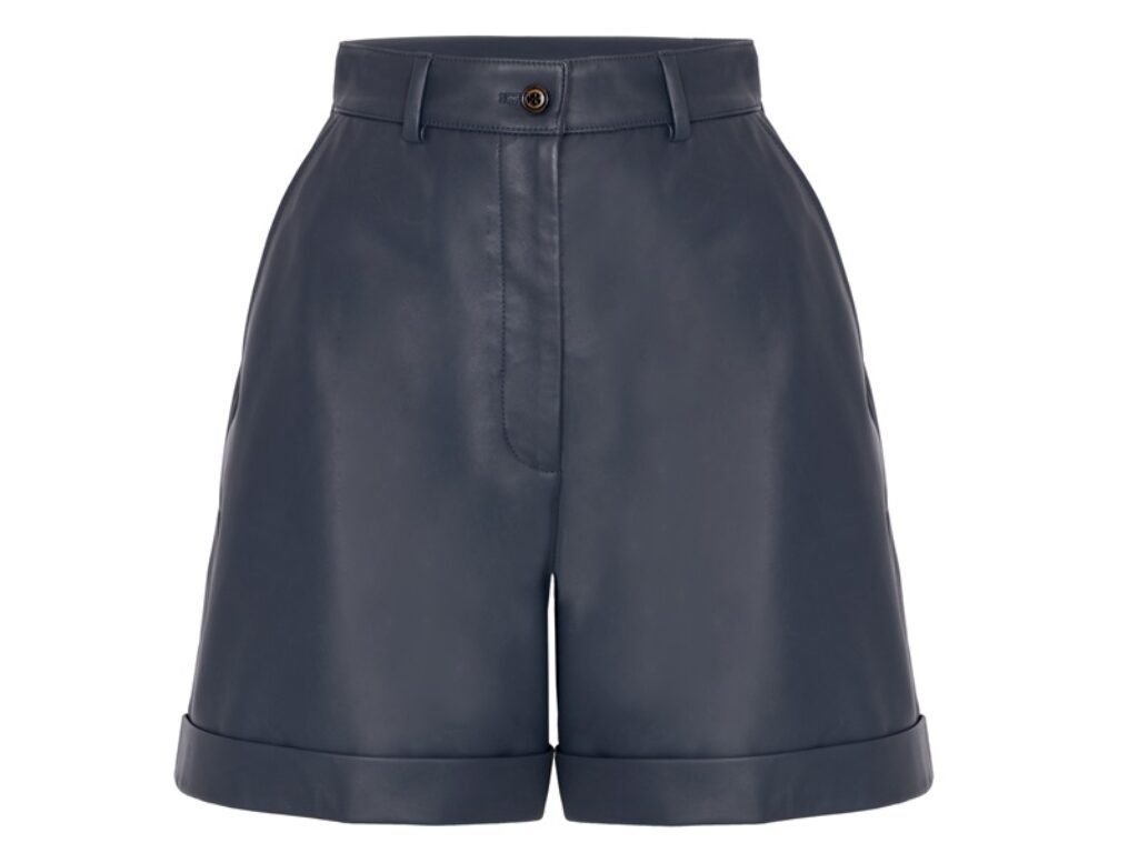 bermuda pelle di nappa ludovica mascheroni