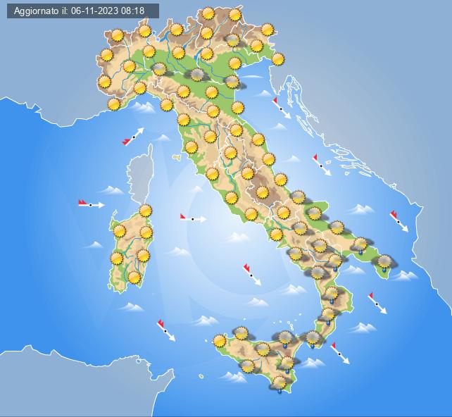 meteo 8 novembre 2023