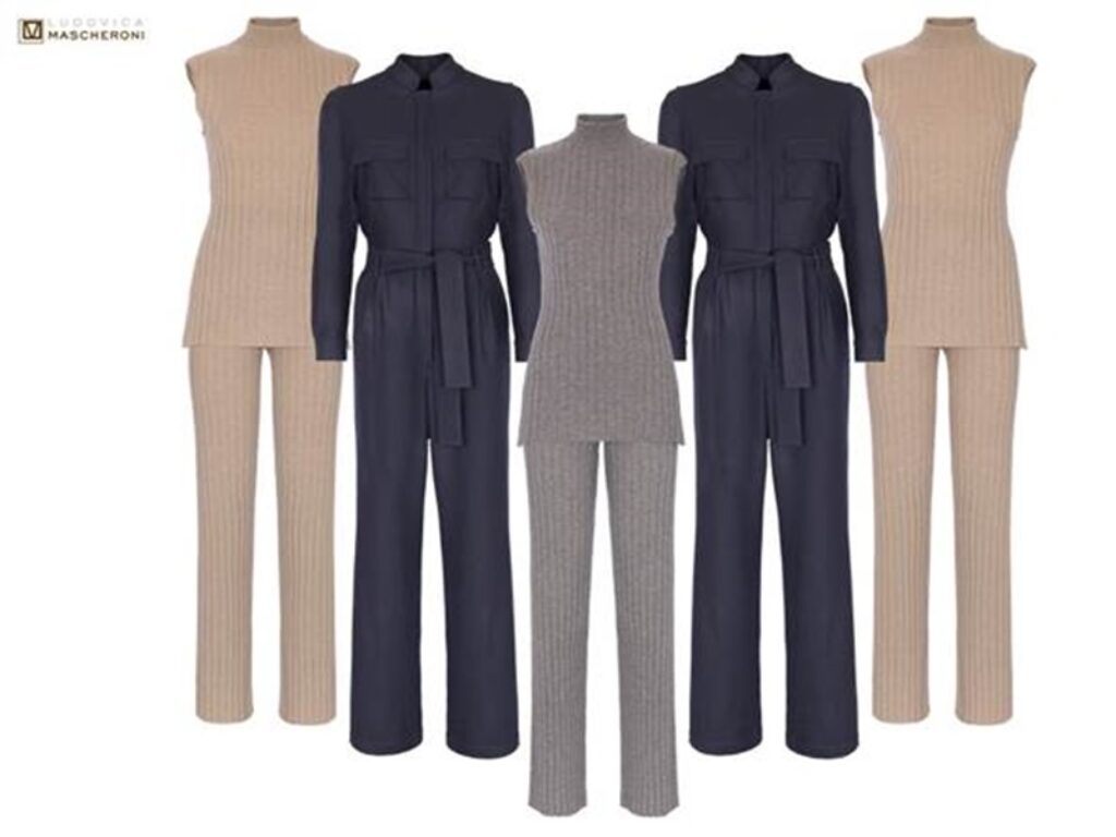jumpsuit in lana vergine e cashmere