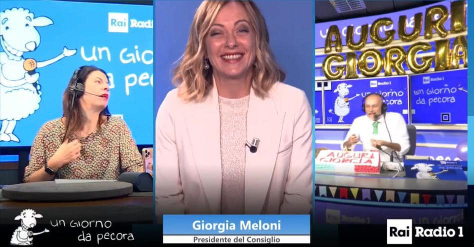 meloni un giorno da pecora