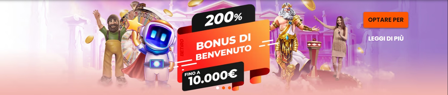 Betiro >> Nuovo Online Casino PayPal che offre anche scommesse