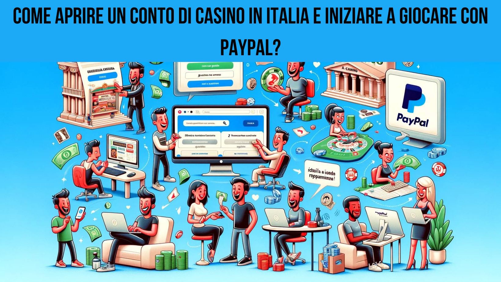 Come aprire un conto di casino in Italia e iniziare a giocare con Paypal