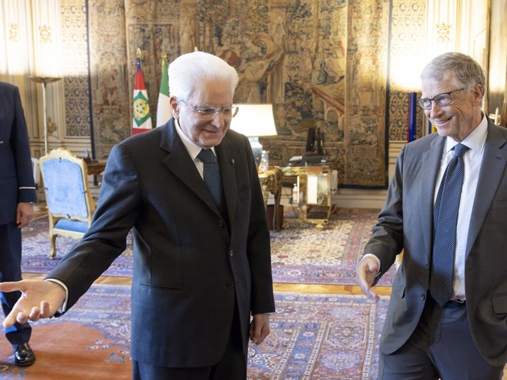 mattarella e bill gates