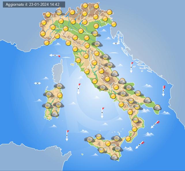 meteo 27 gennaio 2024