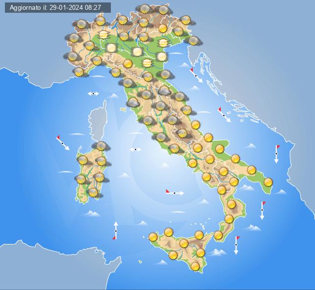 meteo italia 31 gennaio 2024