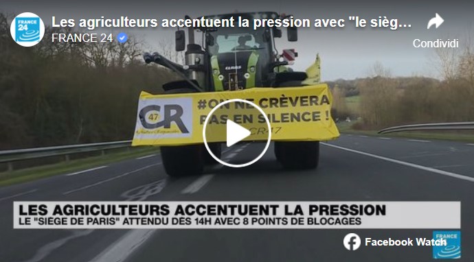 proteste trattori parigi