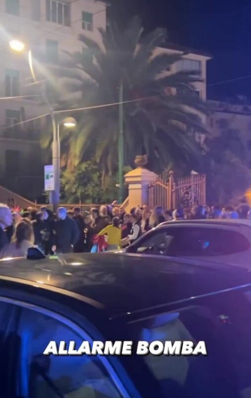 allarme bomba villa nobel sanremo