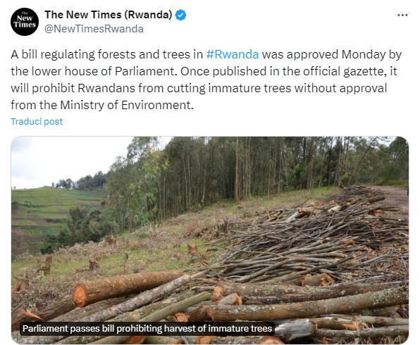 ruanda foreste legge