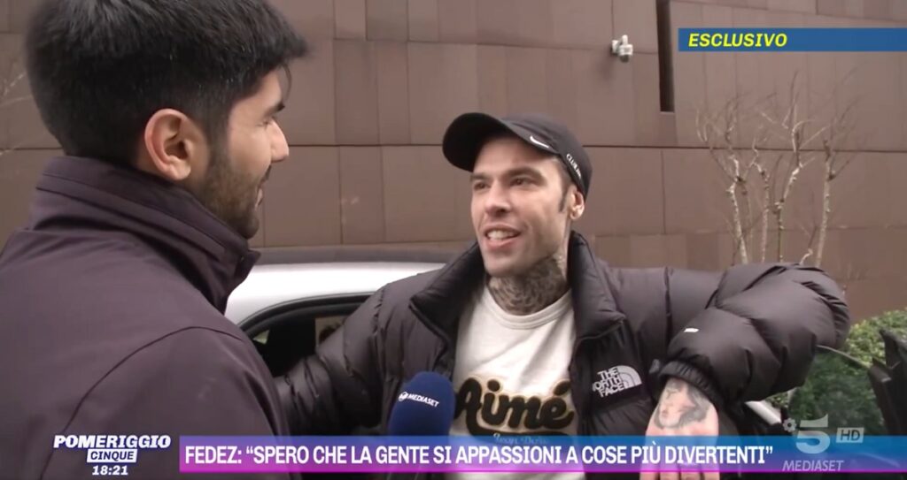 fedez pomeriggio 5