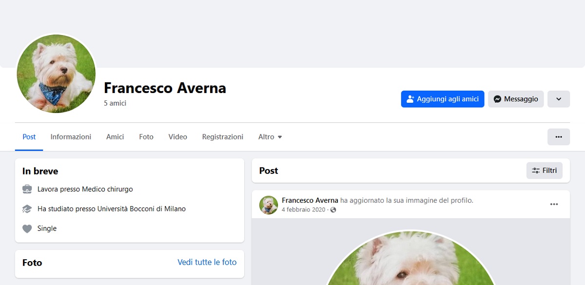 messina denaro facebook