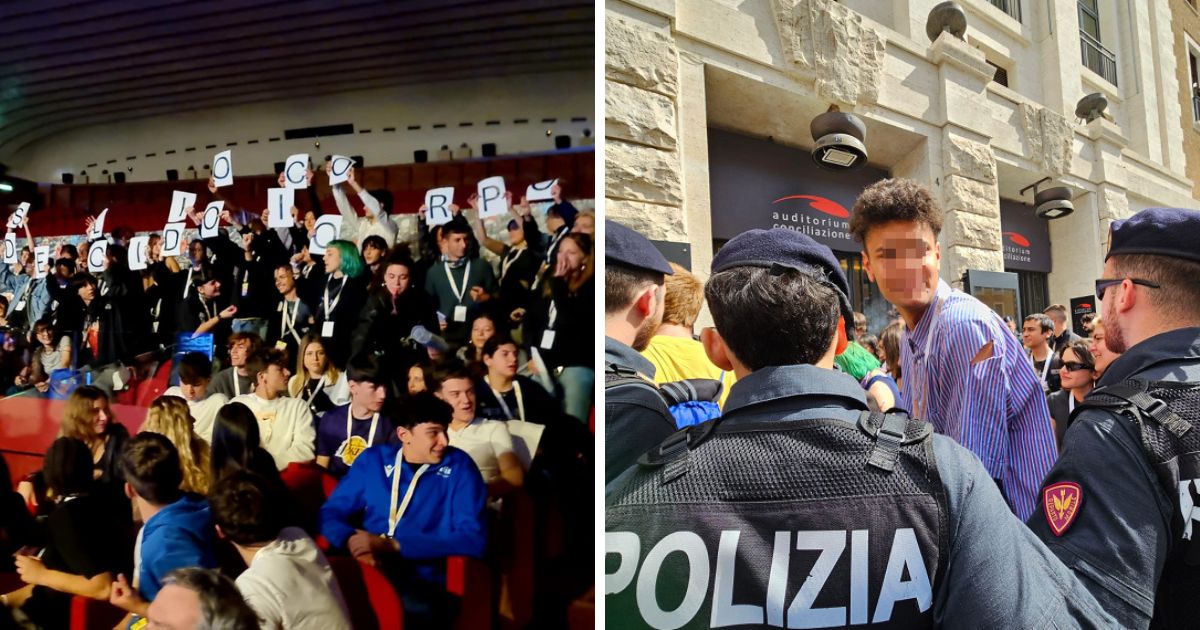 studenti contestazione roccella