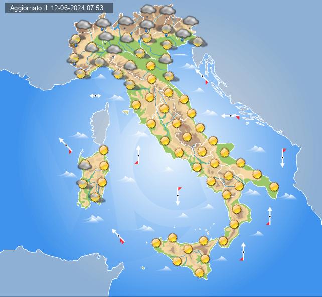 meteo 15 giugno 2024