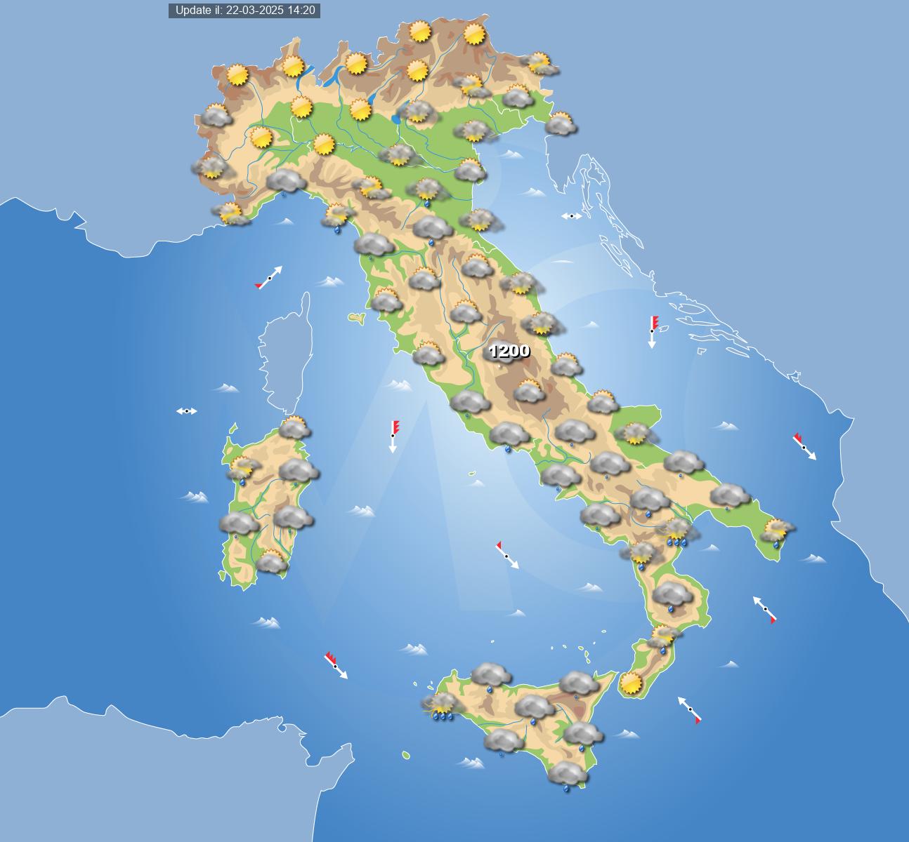 meteo italia 27 marzo 2025
