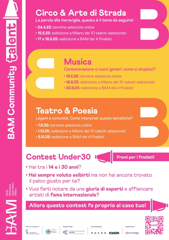 Aperte le iscrizioni al BAM Community talent