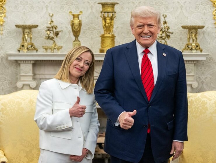meloni e trump