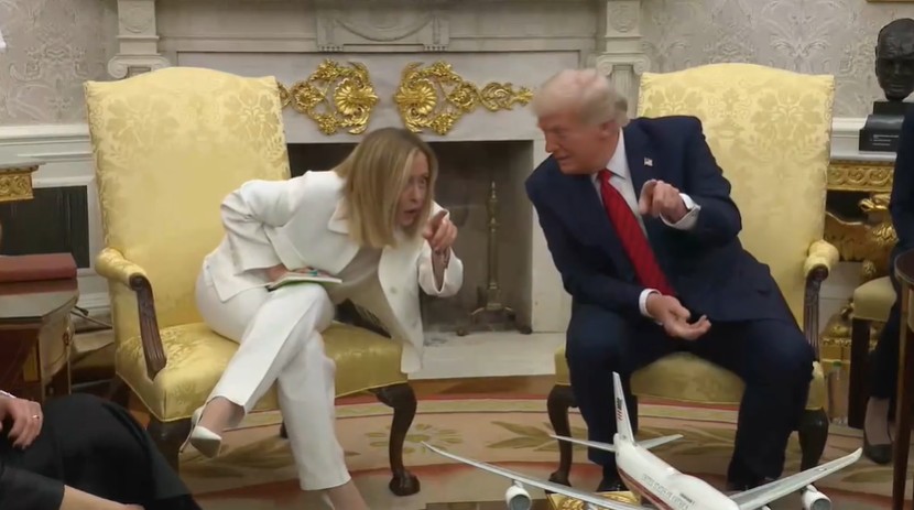 Meloni e trump