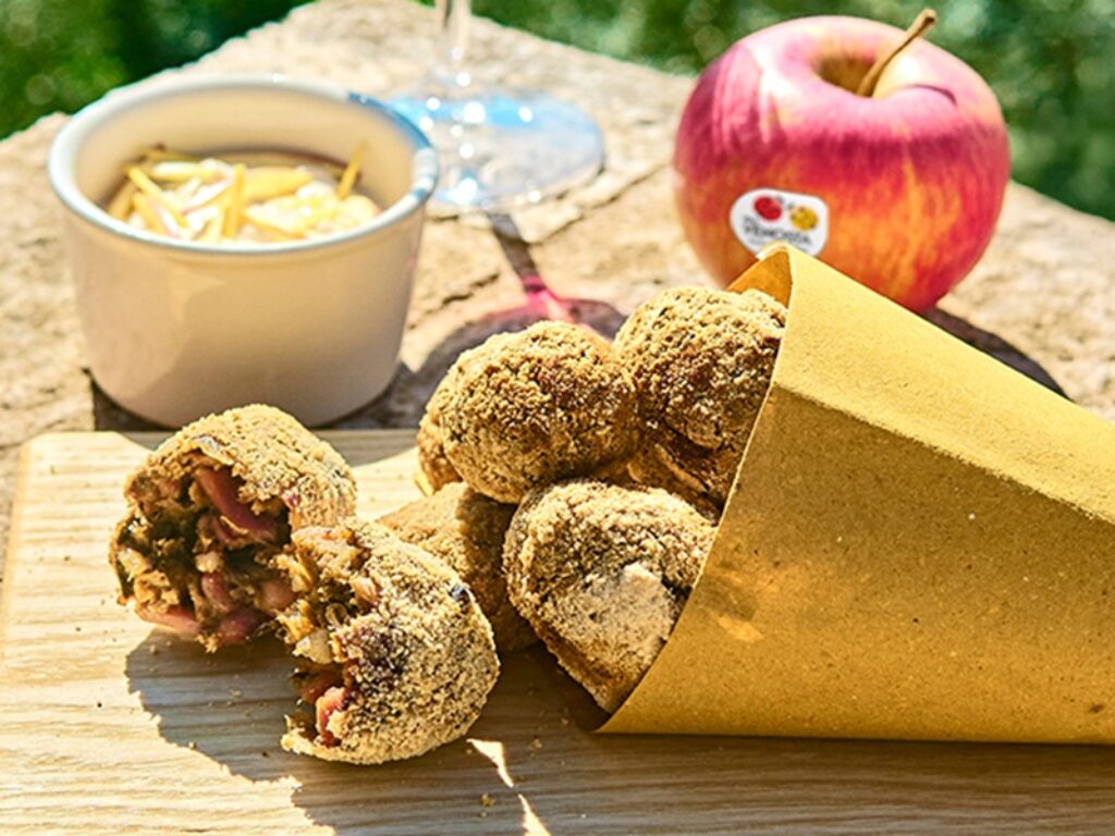 L’abbinamento del benessere: Mela Pinova Val Venosta e Prosciutto Crudo di Norcia IGP. Ingredienti e ricetta delle crocchette