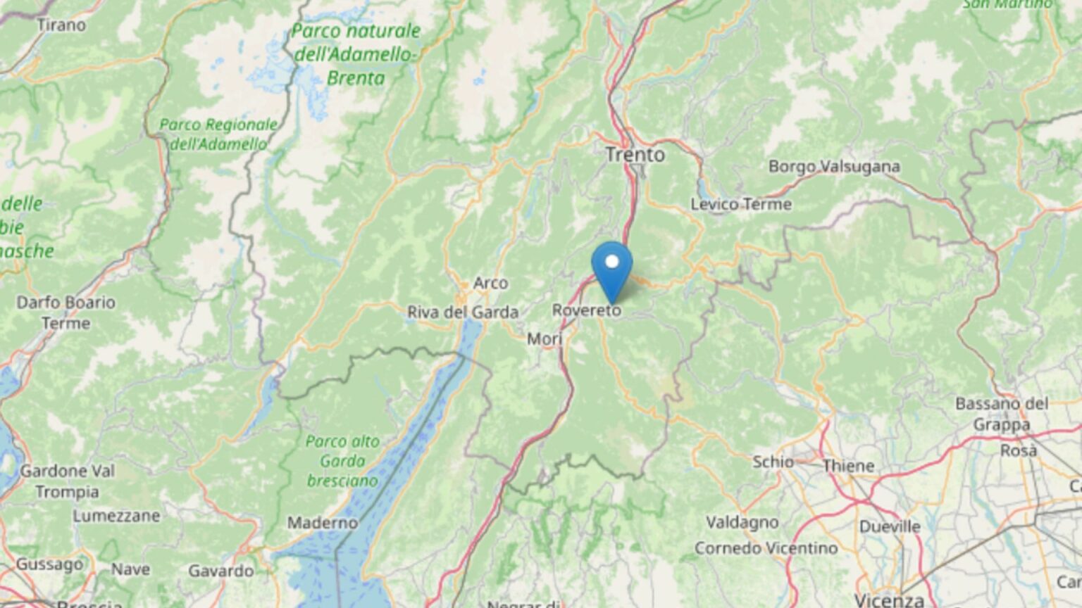 terremoto trentino