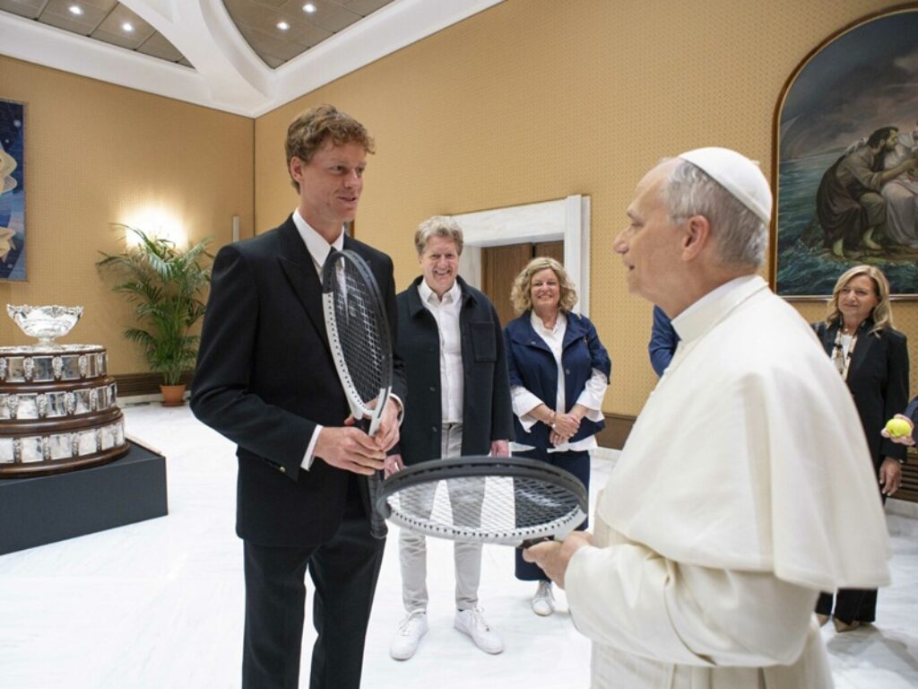 sinner e papa leone XIV incontro