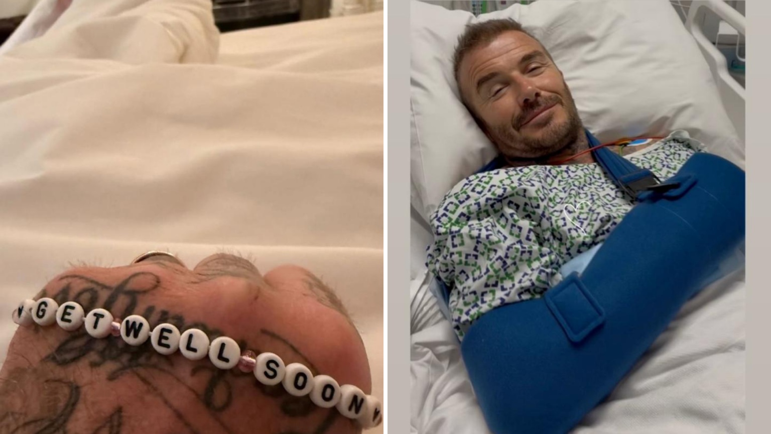 beckham in ospedale