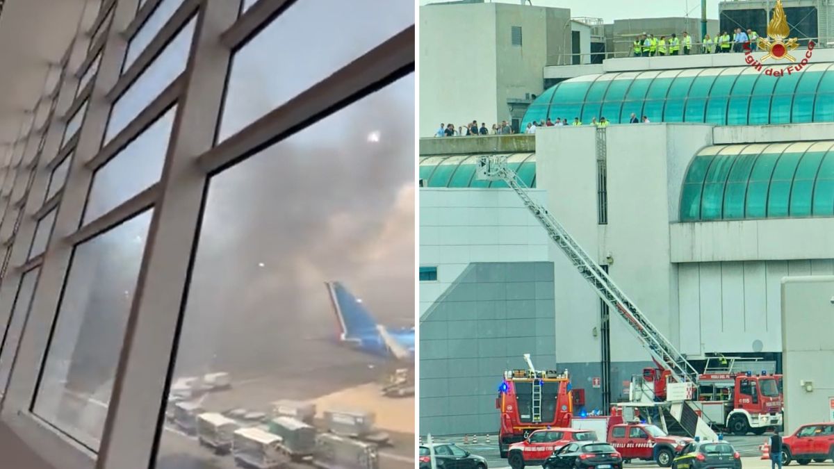 incendio roma fiumicino