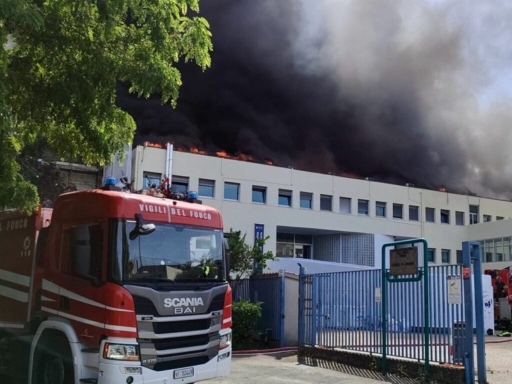 incendio università tuscia