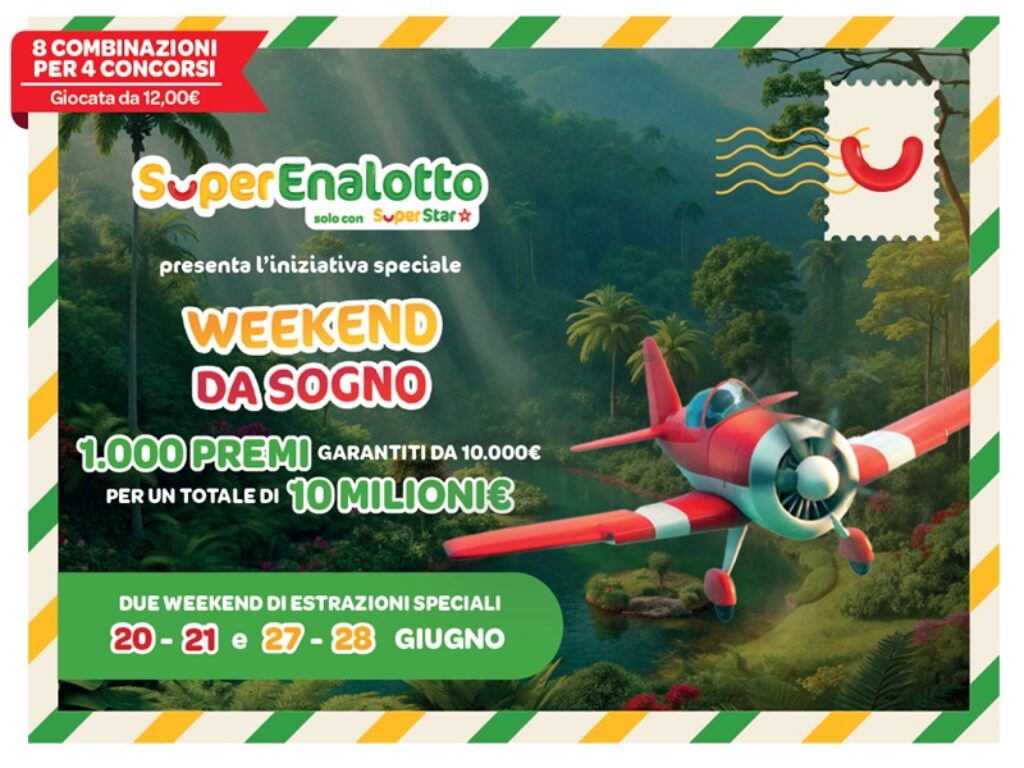 weekend da sogno superenalotto oggi