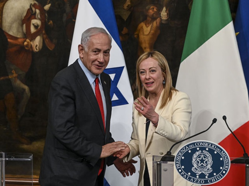 meloni e netanyahu