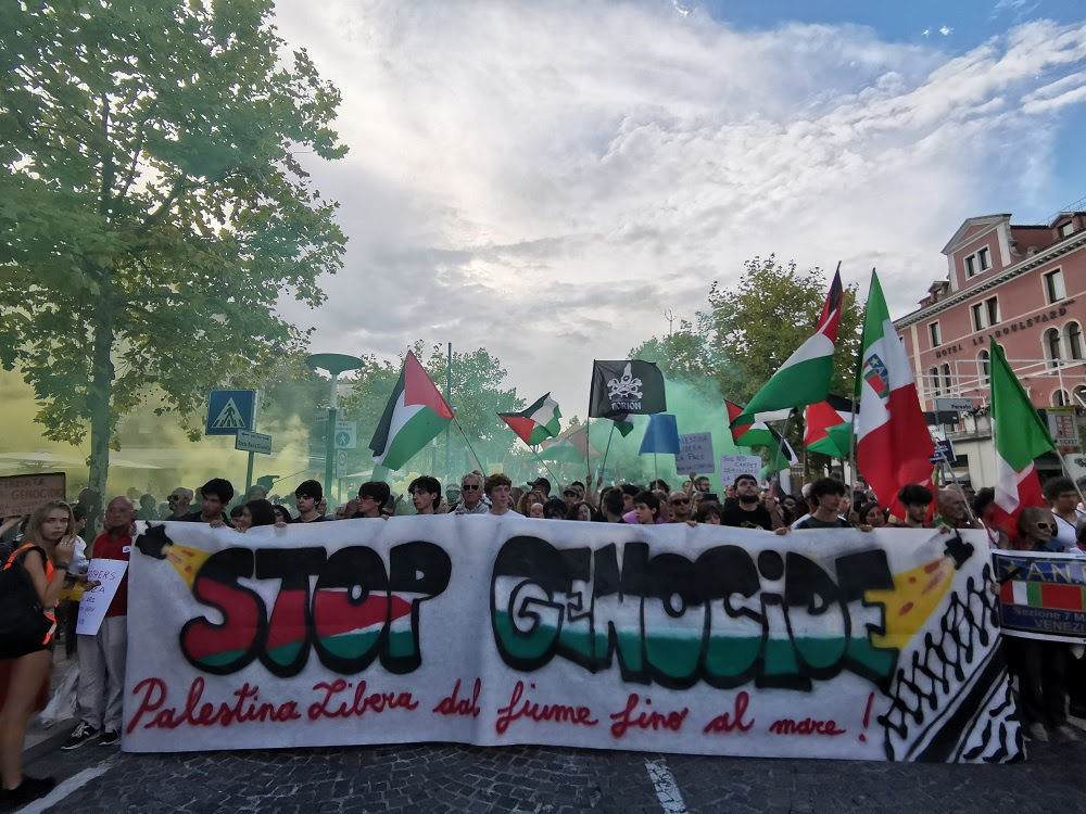 manifestazione palestina venezia