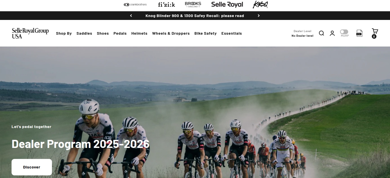 Glint Homepage Selle Royal USA
