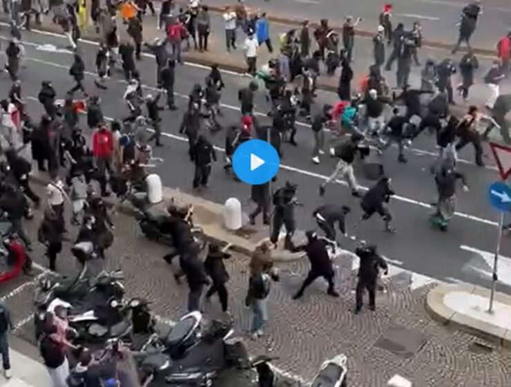 scontri manifestazione milano pirellone