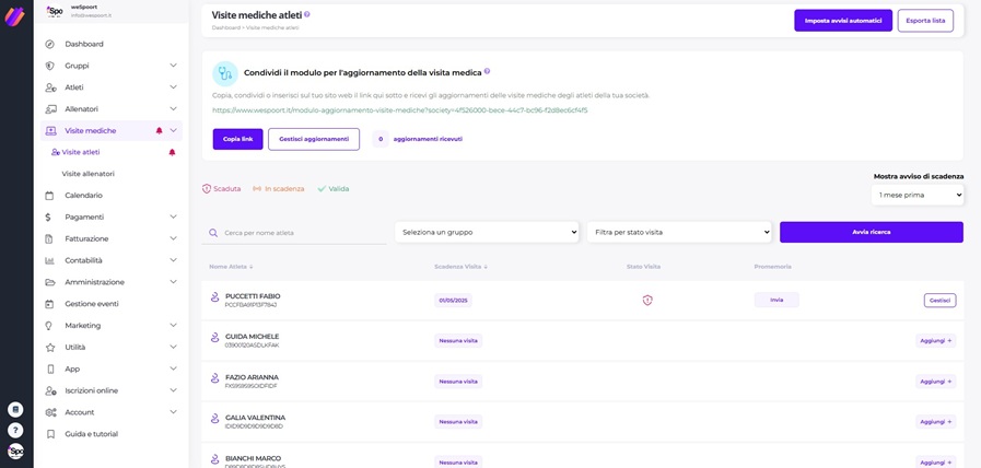 weSpoort piattaforma
