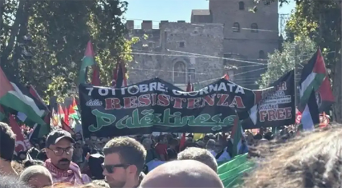 manifestazione 7 ottobre