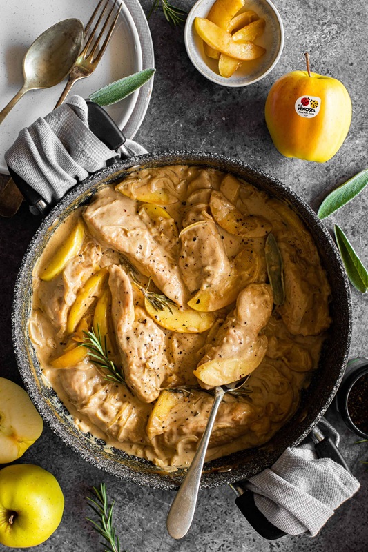 Pollo alle mele Golden Delicious Val Venosta ricetta