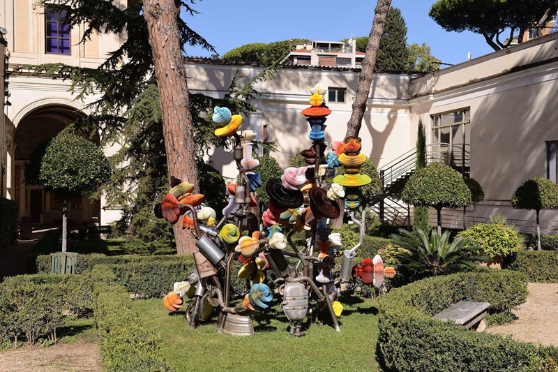 The Eternal Duality di Keita Miyazaki al Ninfeo di Villa Giulia - Foto di R