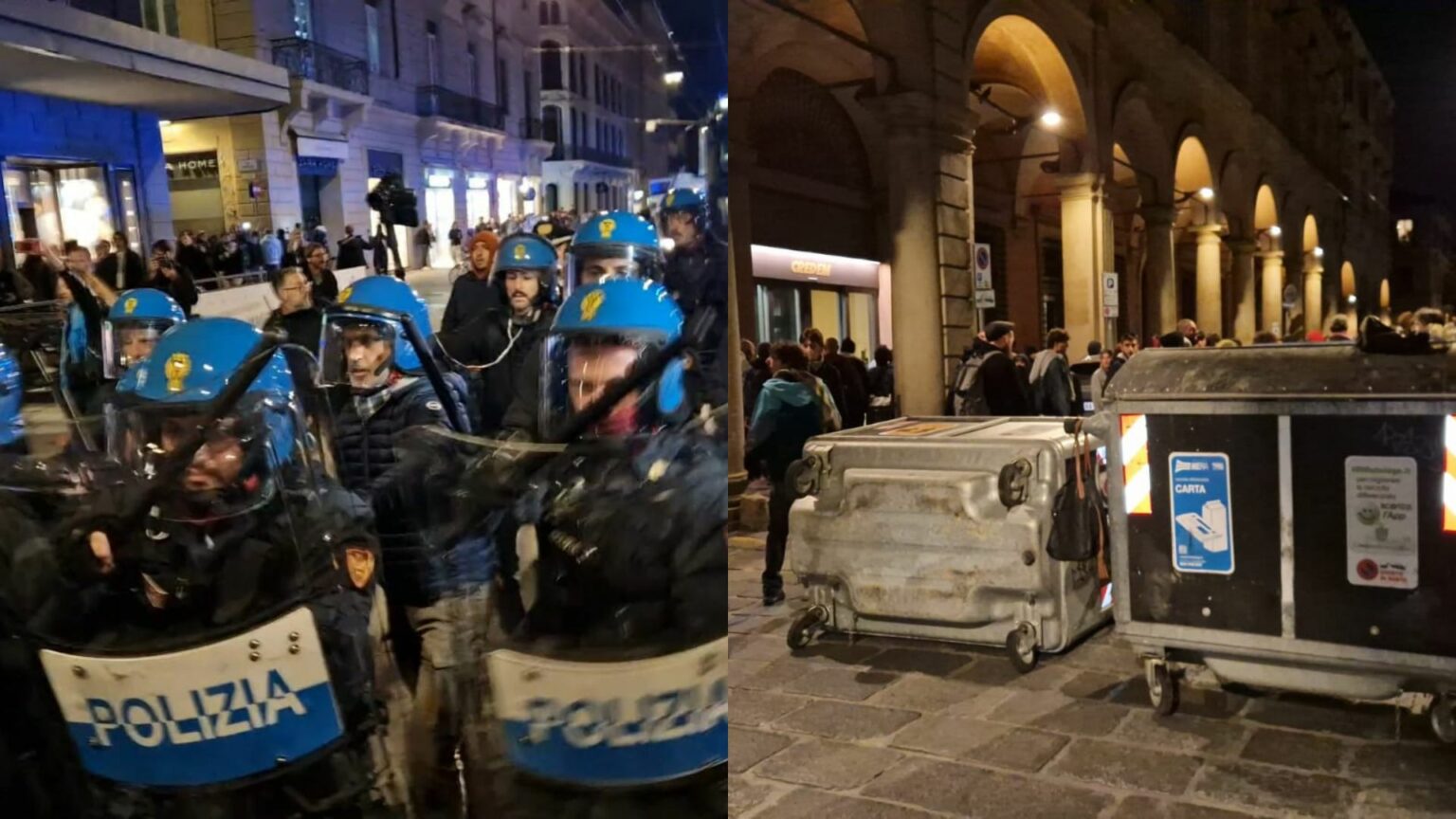 bologna scontri polizia 7 ottobre