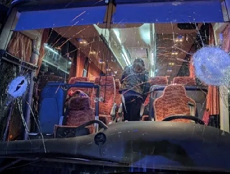 sassi autobus tifosi pistoia basket