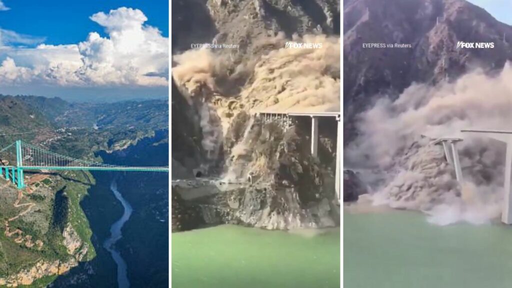 cina crollo ponte sospeso