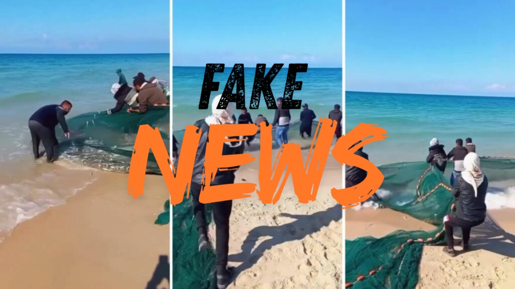 pescatori gaza foto fake