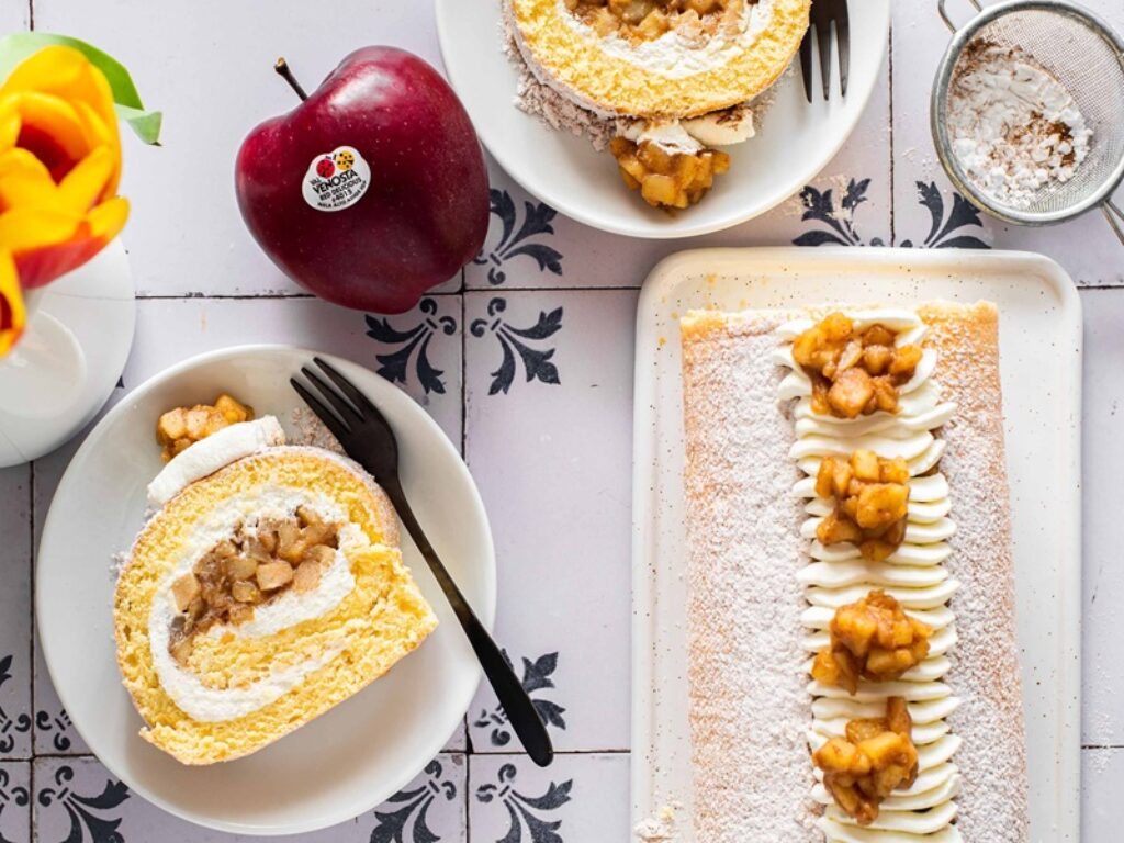 Rotolo ripieno di mele Red Delicious Val Venosta speziate