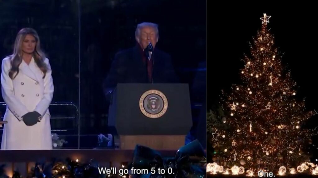 albero natale trump
