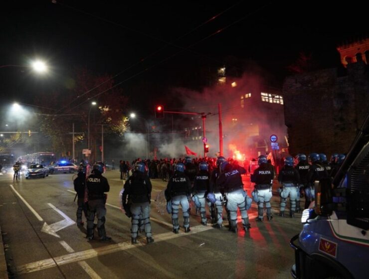 corteo pro pal bologna hapoel