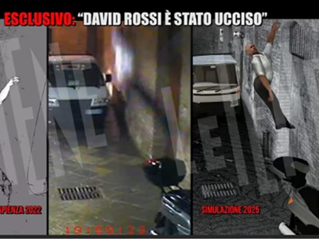 david rossi ucciso video perizia