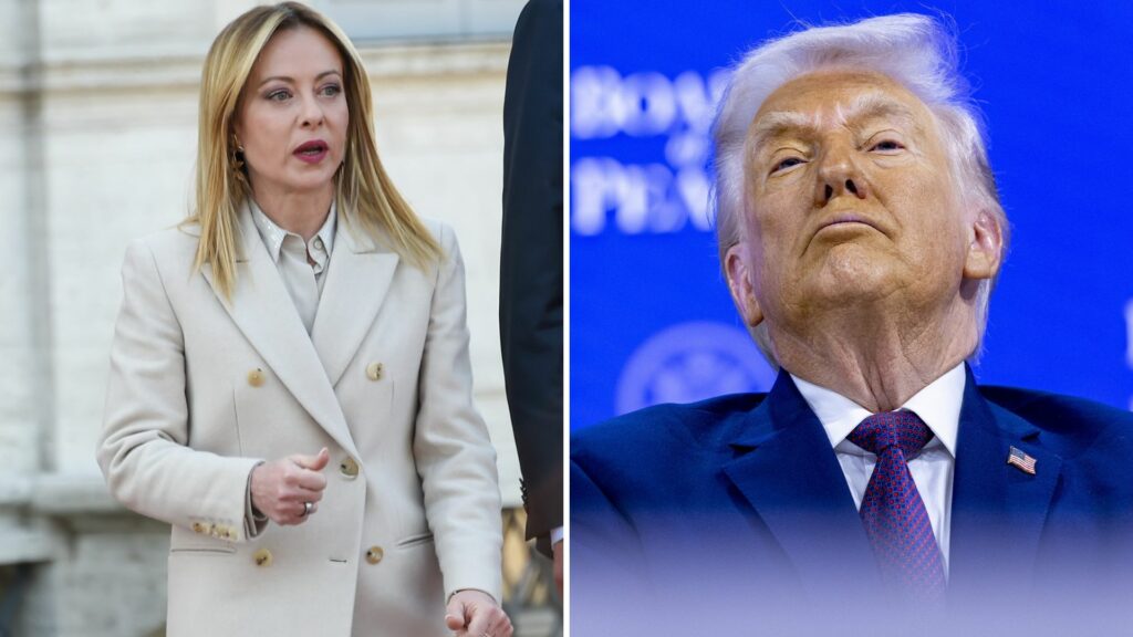 meloni e trump