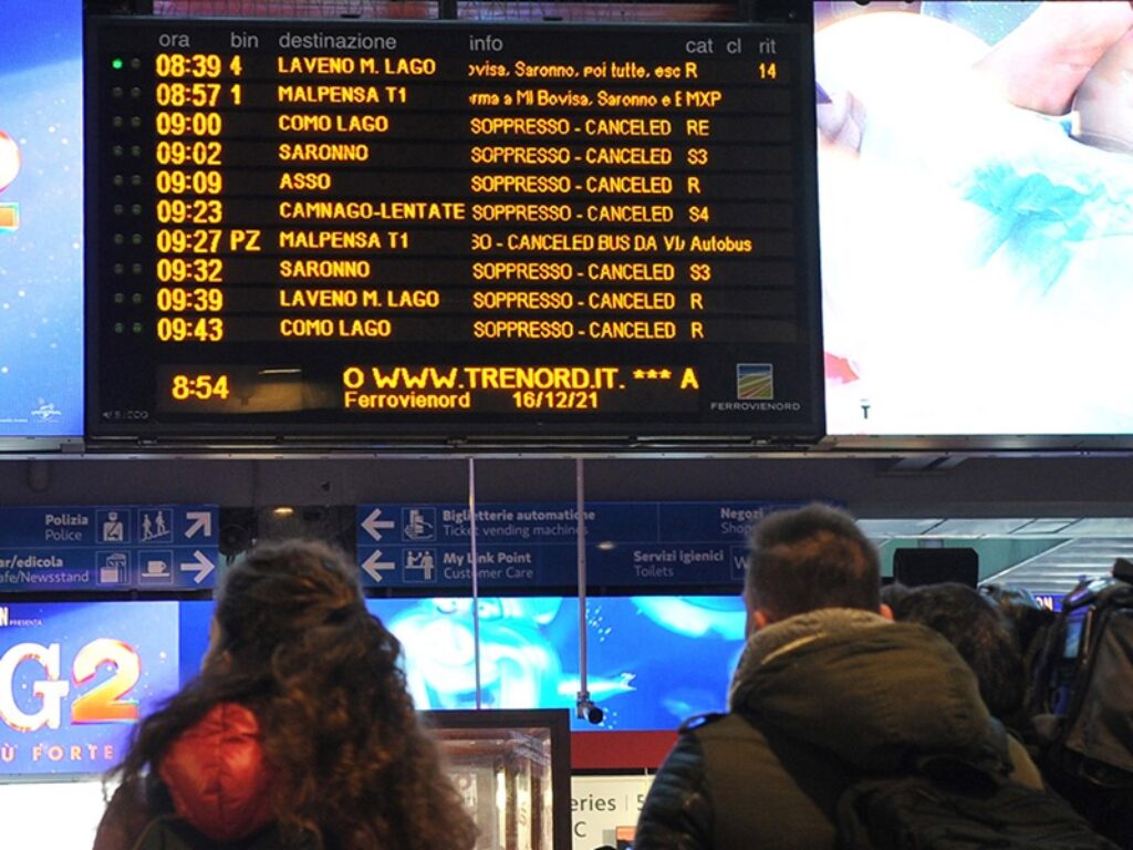 sciopero dei treni