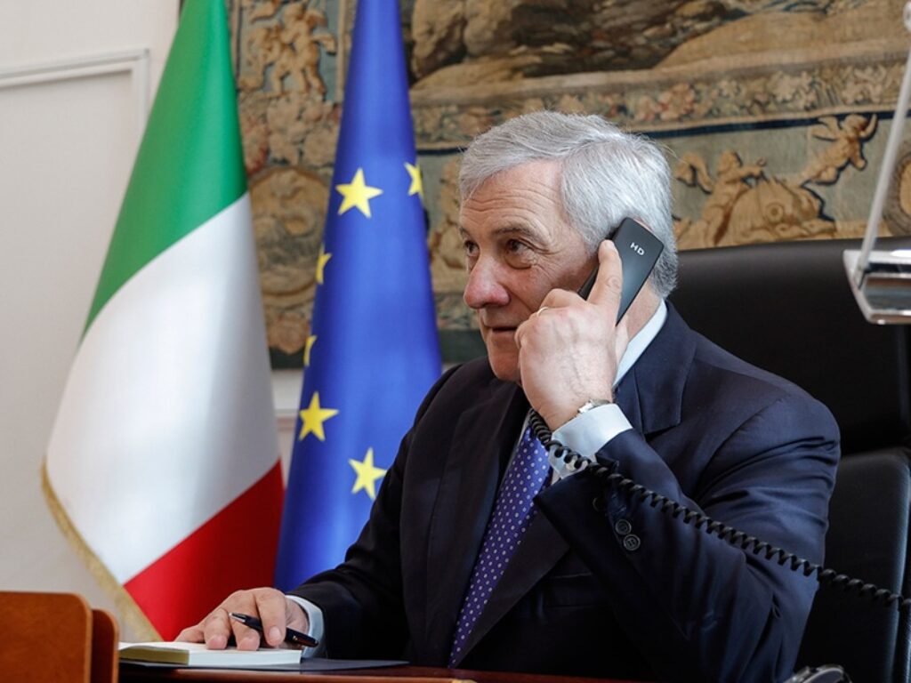 il ministro degli Affari esteri Antonio Tajani