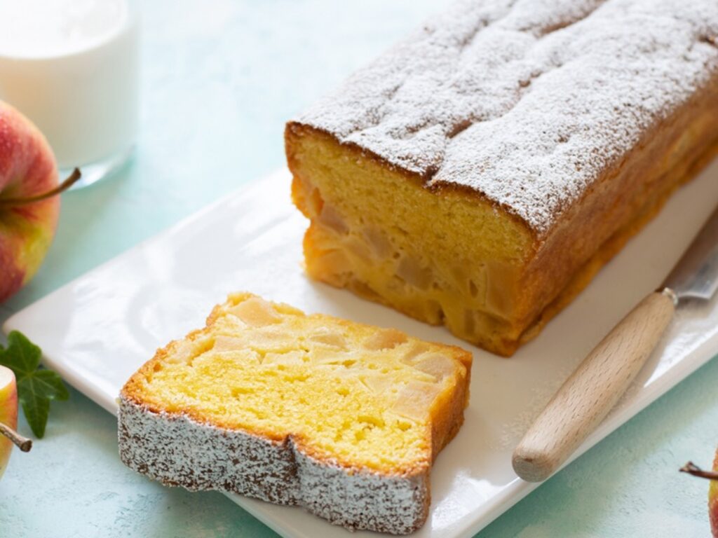 Plumcake alle mele Pinova Val Venosta